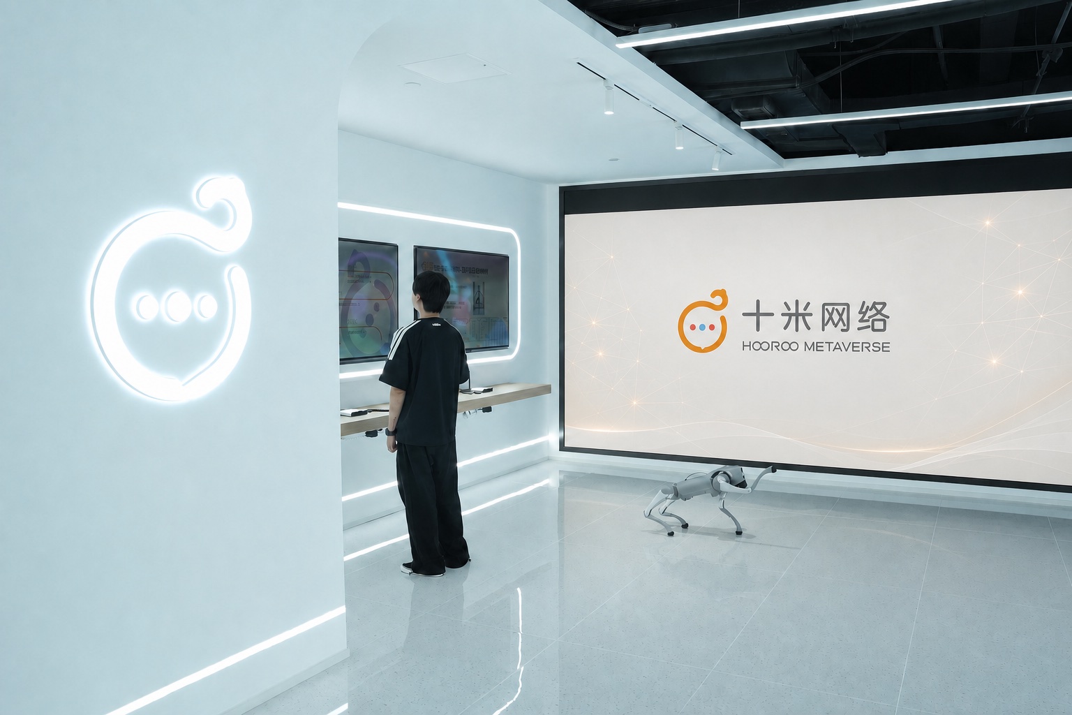 十米网络团队进行交互产品现场测试